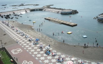 元和台海浜公園の「海のプール」